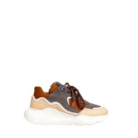 Dwrs Dundee - Sneakers | Elefante / Cognac , Beige , Dames , Maat: 41 EU