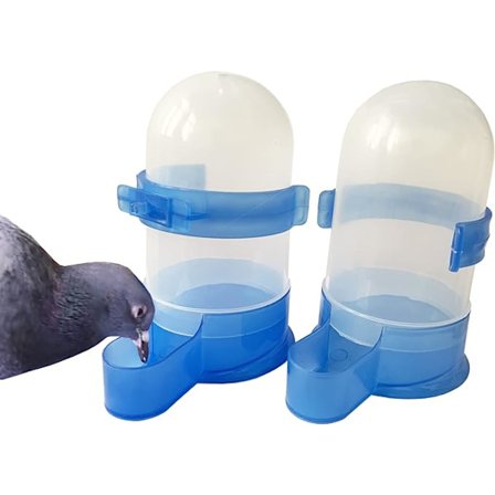 Fuglemater 2 stk Fugle Vann og Mat Dispenser for Papegøyer B