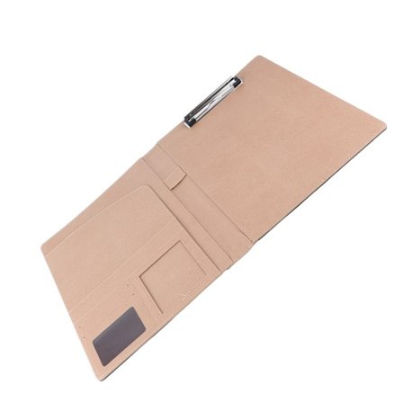 Monitoiminen A4 PU-liiketoiminta-asiakirja-konferenssikansio-organisaattorikassi korttipaikoilla, musta