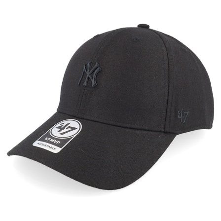 47 Brand - New York Yankees MLB Base Runner Mvp Black Adjustable Adjustable Black Cap - MLB @ Hatstore