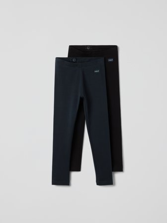 Polarn O. Pyret PLAY leggings 2-pack - 104 - barnkläder - blue