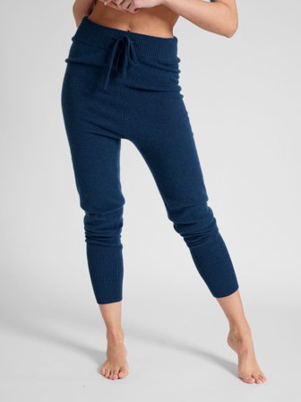 Kashmina - Kashmirbukse "Chill Pants" - mountain blue - Size XS