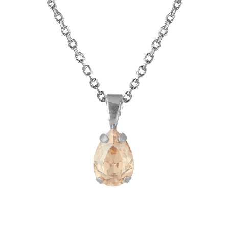 Caroline Svedbom Petite Drop Necklace Halsband Dam Silver ONESIZE