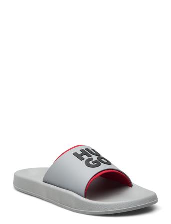 Nil_Slid_Mdtpu_N Designers Summer Shoes Sandals Pool Sliders Grey HUGO