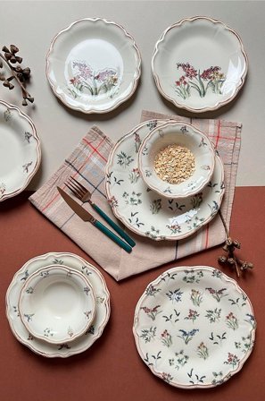 Hermia - Ruokailusetti (24 kpl) Amber - Monivärinen - Astiastot - - Homeroom