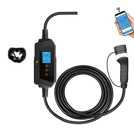 Sähköauton latausasema, 7KW/11KW/22KW, IP66-luokitus, älykäs Wi-Fi-ohjaus,22KW-sovellus