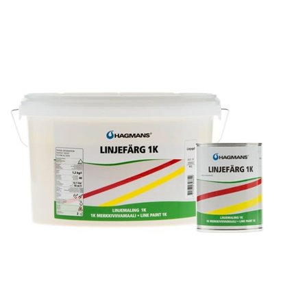 Hagmans Linjefärg, 1K halvblank, 1L, Gul, Färg & tapeter