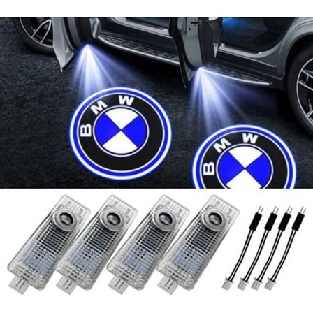 Bil Dörr LED Ljusprojektor 4-pack 3D Spöke Ljus Welc Uppgradering