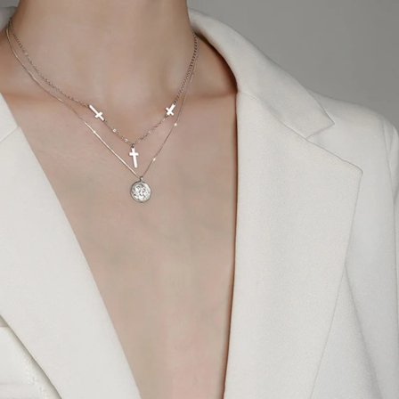 Fashion Minimalist Slätt Hjärta Hänge Halsband 925 Sterling Silver Sött Berlockhalsband för Kvinnor