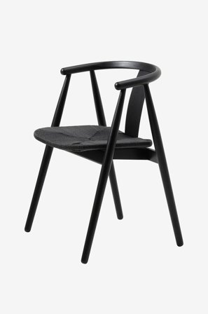 Håum - Stol med armstöd, 2-pack Åstorp - Svart - Karmstolar - Från Homeroom