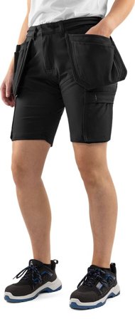 Arbetskläder Fristads Dam Hantverkarshorts stretch 2601 GLWS, dam, Svart