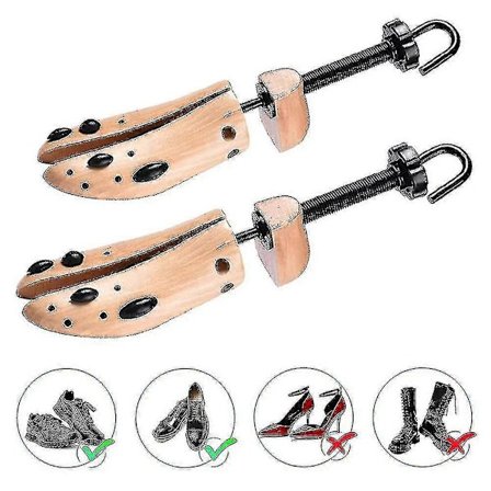 2 stk. kraftige skoblokkere for menn og kvinner - Profesjonell fottøyutvider for komfort for brede føtter