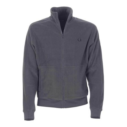 Fred Perry, Zip-Through Hoodie Szary, Mężczyzna, Rozmiar: M