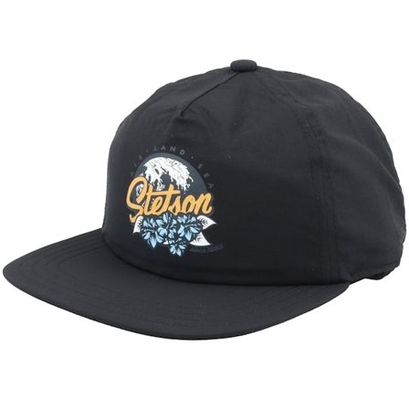 Stetson - Negro snapback Gorra - Baseball Cap Fast Dry Black Snapback @ Hatstore