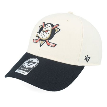 47 Brand - NHL Vit adjustable Keps - Anaheim Ducks NHL Tone 47 Mvp Cap Natural/Black Adjustable @ Hatstore