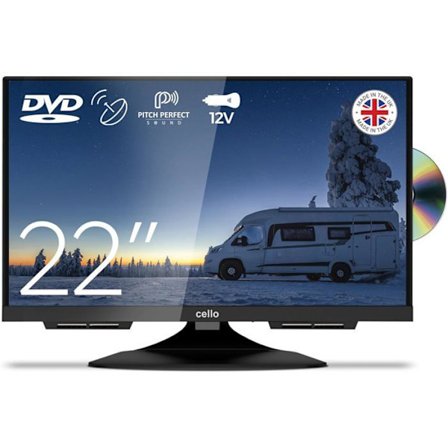 Rese-TV Cello C2224F 22 Tum HD med DVD-spelare och trippel-tuner