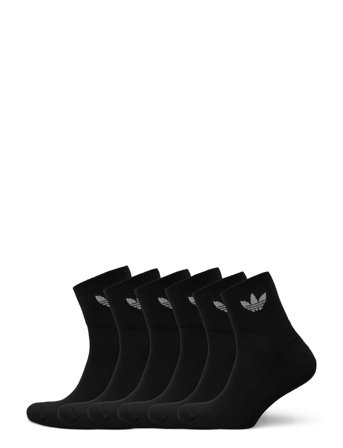 adidas Originals 1/4 Socks 6P - Black - 40-42