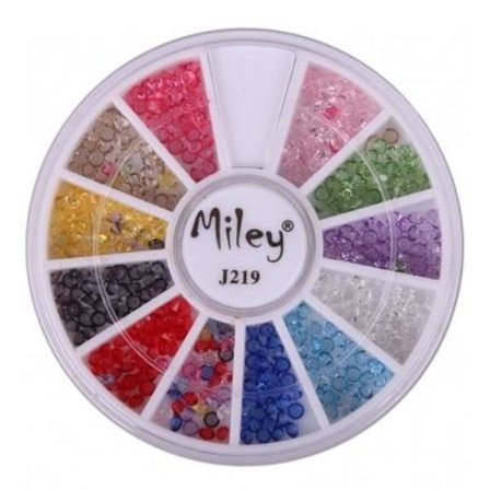 Rundel - Miley - J219 - Nageldekorationer - Ca: 500 st