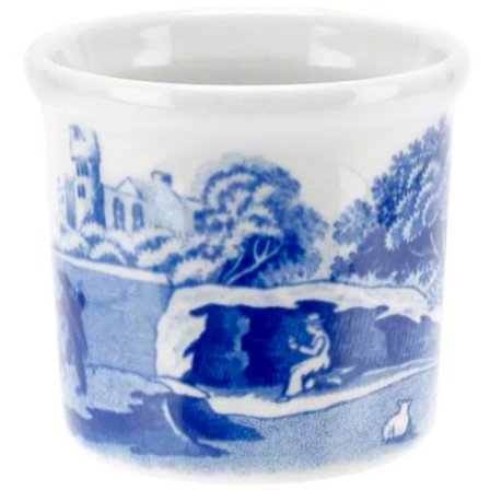 Spode Blue Italian Eggeglass' - 'Blå og hvit