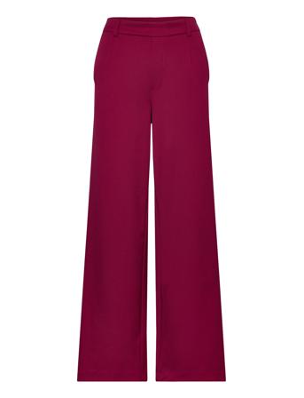 Vivar Hw Wide Pant Vide Bukser Rød Vila*Betinget Tilbud