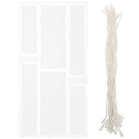 Silikonformar DIY Resinformar Silikon Resinbricka Form Återanvändbara Silikonformar Hängsmycke Tag Form Resin Gjutningstillbehör