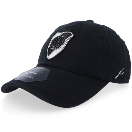 Fan Ink - Negro unconstructed Gorra - CA River Plate Football Beyond Borders Black Dad Cap @ Hatstore