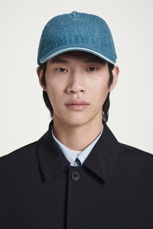 COS Men's Denim Baseball Cap in Blue