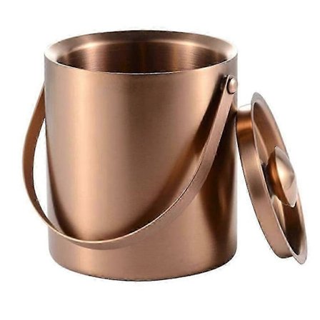 Isolert isbøtte med lokk og håndtak, 3L Champagne- og vinkjøler, 2L alternativ tilgjengelig