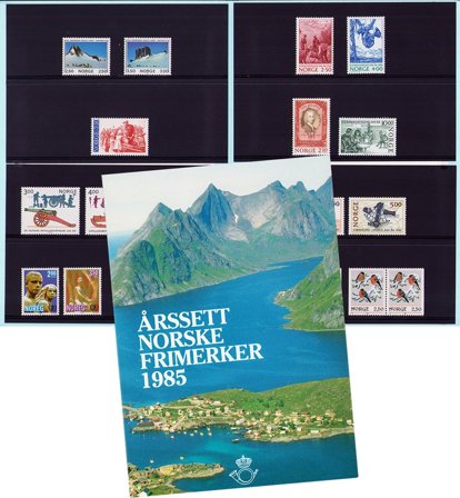 Norge - Årsmappe 1985 - Postfrisk
