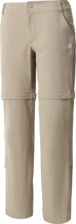 The North Face Women's Exploration Convertible Pant Women hiking trousers Beige 4 Regular