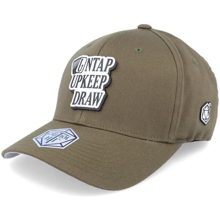 Critiql Hit - Untap Upkeep Pvc Patch Olive - Flexfit Flexfit Green Cap - @ Hatstore