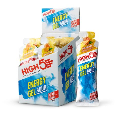 High5 Energy Gel Aqua Orange, Sport & Velvære, Protein & Energi, Energigel