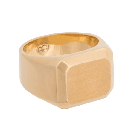 by BILLGREN Cole Signet Ring Steel Accessoarer Herr Guld 20 mm