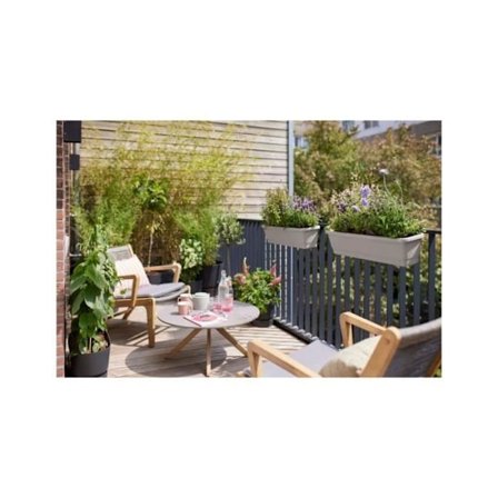 ELHO Balconnière Noa Large - L 65 x B 20 x H 18 cm - Balkon, udendørs - 100% genbrugt - Grå