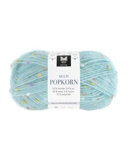 Garn Multi Popkorn 50g Ljus turkos - Dale Garn