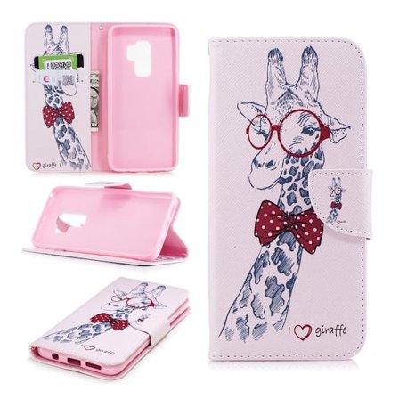 Samsung Galaxy S9 Plus Vikbart fodral - Giraffer