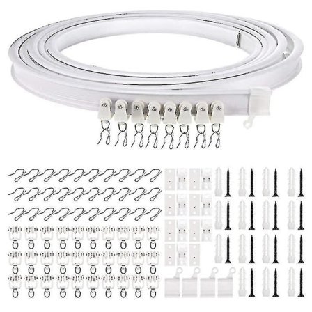 1-5 meter böjbar takgardinskena Flexibel takgardin 2M