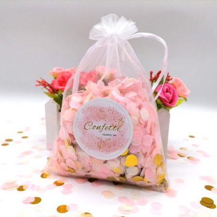 3 poser Papir Konfetti Konfetti Pop KIRSEBÆRBLØMMER KIRSEBÆR