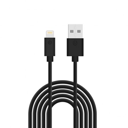 iPhone laddare 3 Meter Apple Certified Lightning Kable Svart