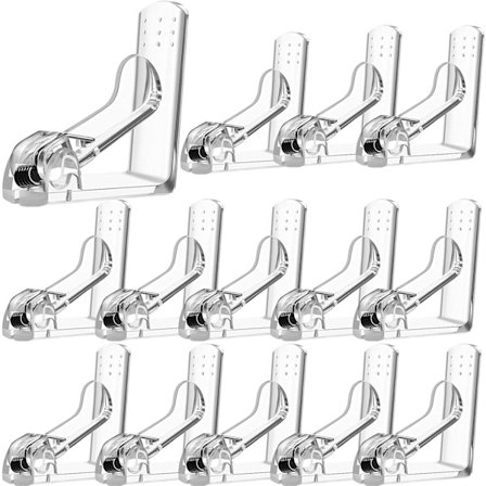 Gjennomsiktige dukklips i plast, klips for piknikduker, fjærbelastet