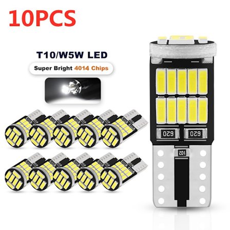 10 valkoista valoa dekoodaavat lamput T10-4014-26smd super kirkas LE