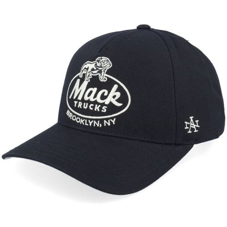 American Needle - Svart adjustable Keps - Mack Truck Twill Valin Patch Black Adjustable - Mack @ Hatstore