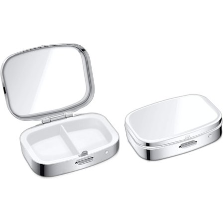 2x Pillask 2 fack - 2x Mini fackindelad pillask