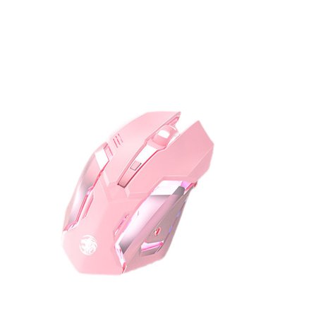 Trådlös mus, laddningsbar, mekanisk spelmus, Bluetooth, tyst, tyst mus, anteckningsbok, kontor