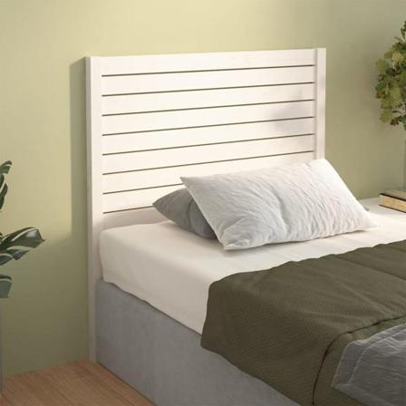 Vidaxl Sänggavel Vit 96x4x100 Cm Massiv Furu Vit