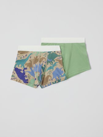 Polarn O. Pyret 2-pack boxershorts - 122|128 - barnkläder - green