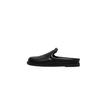 Mango Leather effect clogs Sort, Dame Træsko, Størrelse: 36 EU