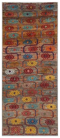 Moroccan Berber - Afghanistan Modern Runner (Wool, Afghanistan)