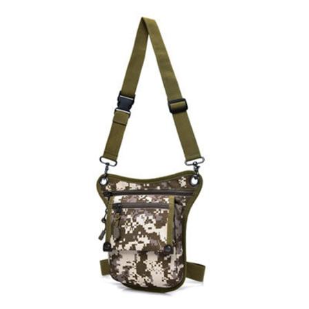 Fanny Pack juoksuhihna vyötärölaukun organizer Nylon Tactical Multifunction Brown Digital