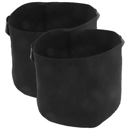 2 stk. Havepose Planteposer i stof til dyrkning af planter Ikke-vævet stof Plantesække Ventileret plantepotte